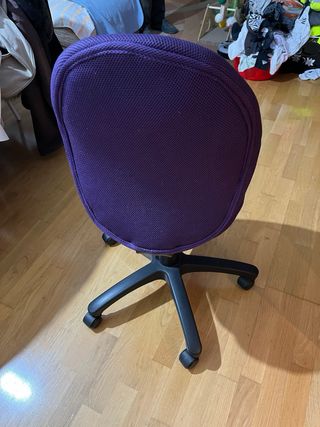 Silla de escritorio Conforama morada
