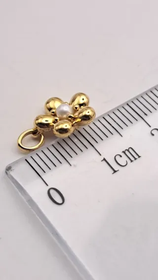 Colgante Flor Oro 18k con Perla Tous