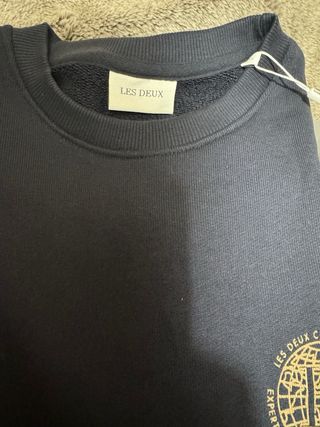 Sudadera Les Deux Hombre Azul y Dorado Nueva