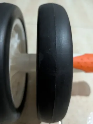 Rodillo Abdominales Doble Rueda Naranja