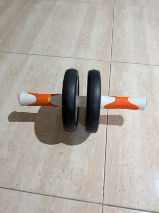 Rodillo Abdominales Doble Rueda Naranja