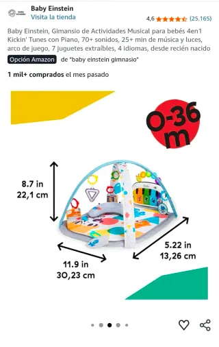 Gimnasio Bebé Musical Baby Einstein