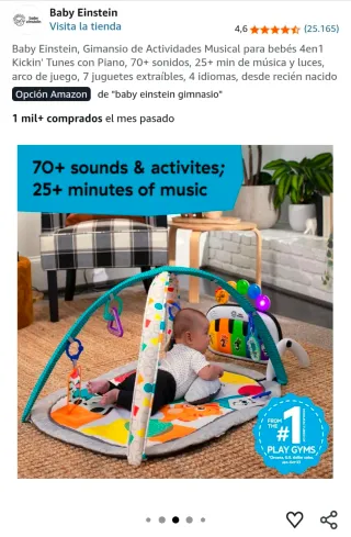 Gimnasio Bebé Musical Baby Einstein