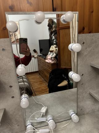 Tocador Maquillaje con Luces LED