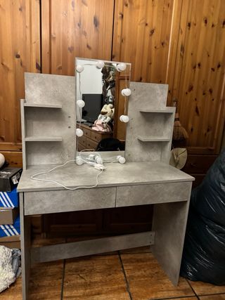 Tocador Maquillaje con Luces LED