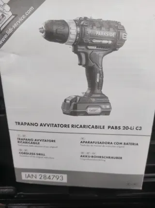 Trapano avvitatore Parkside 20V X Team