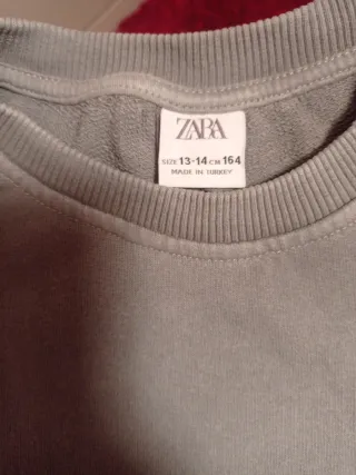 Sudadera Zara niño gris
