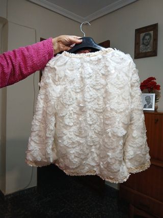 Chaqueta fiesta blanca
