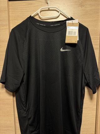 Camiseta Nike Running Hombre Negra Talla M