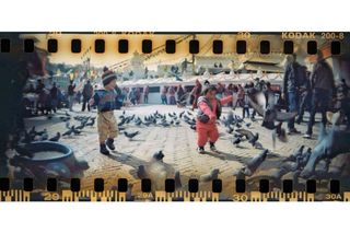 Sprocket Rocket 35 mm Camara Panoramica Negra