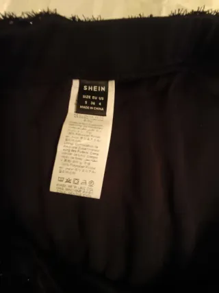 Falda Shein Negra Talla S/36