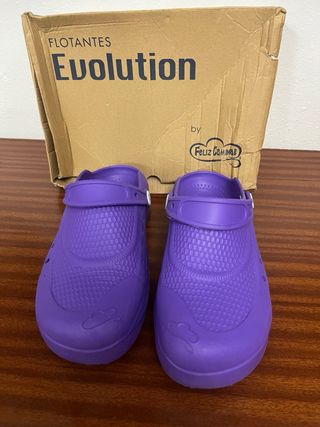 Zuecos Feliz Caminar Evolution Morado