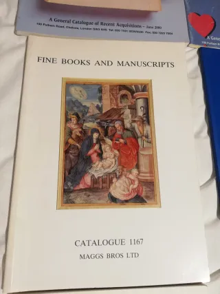9 CATÁLOGOS LIBROS ANTIGUOS