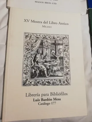 9 CATÁLOGOS LIBROS ANTIGUOS