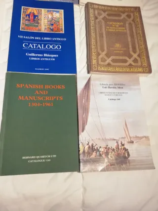 9 CATÁLOGOS LIBROS ANTIGUOS