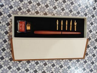 Pluma estilográfica vintage, set 5 puntas