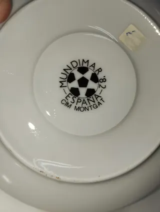 Plato Naranjito España 82 oficial