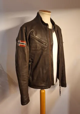 Chaqueta Cuero Napapijri Marrón