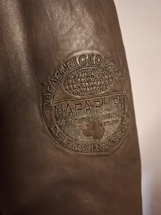 Chaqueta Cuero Napapijri Marrón