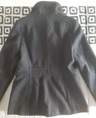 Abrigo paño H&M negro