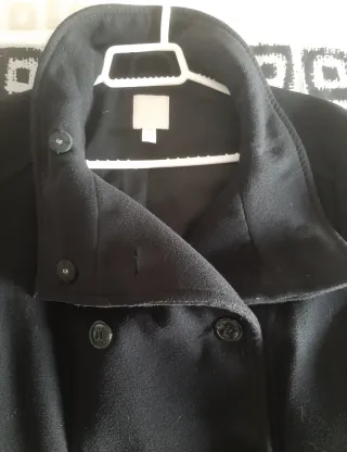 Abrigo paño H&M negro