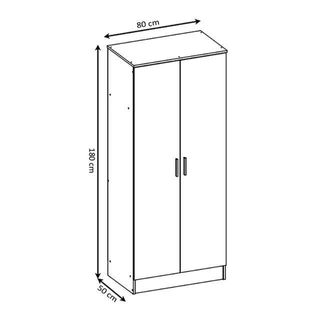 Armario 2 Puertas Nuevo Blanco