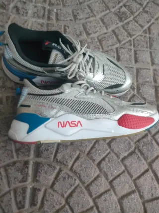 Scarpe Puma Uomo NASA Silver/Rosso