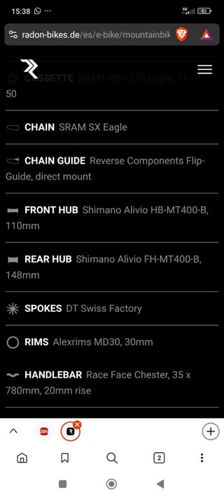 Bicicleta eléctrica montaña e-bike