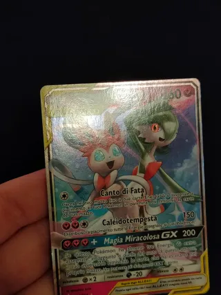 Carte Pokemon Gardevoir e Sylveon GX 130 Ita Nm