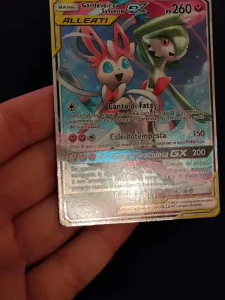 Carte Pokemon Gardevoir e Sylveon GX 130 Ita Nm