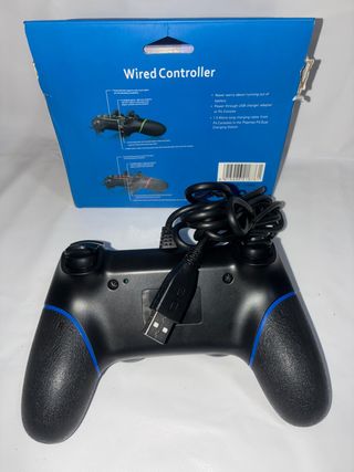 Mando PS4 con cable y cargador