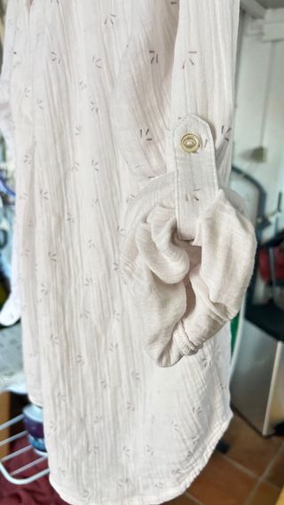 Blusa Oxbow blanca y dorada