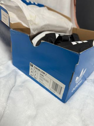 Zapatillas Adidas Forum Low J Negras Talla 38