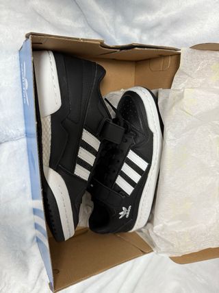 Zapatillas Adidas Forum Low J Negras Talla 38
