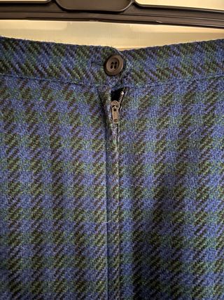 Gonna Midi Vintage Blu/Nero