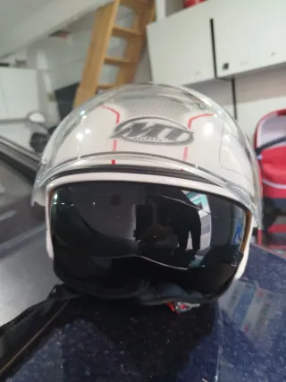 Casco Moto Jet Blanco
