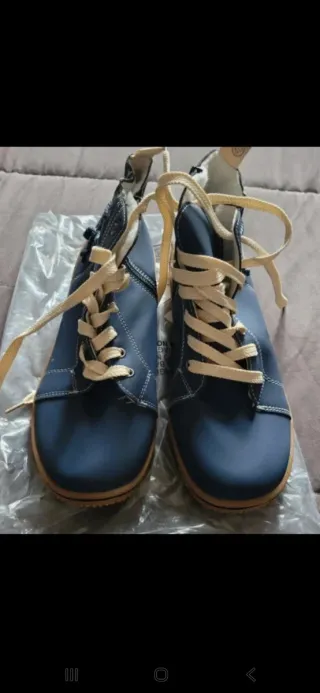 Stivali unisex blu taglia 40 con pelo interno