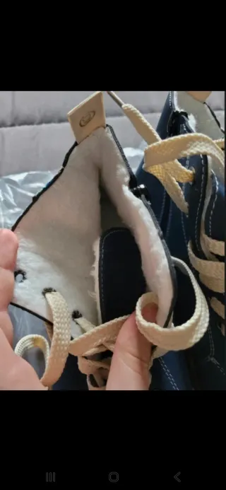 Stivali unisex blu taglia 40 con pelo interno