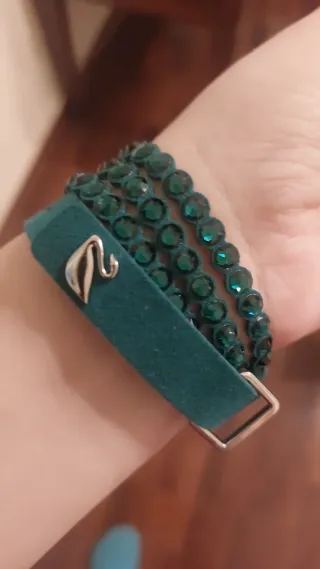 Braccialetto Swarovski Verde Smeraldo