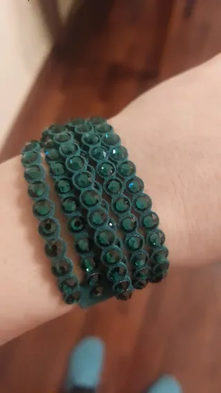 Braccialetto Swarovski Verde Smeraldo