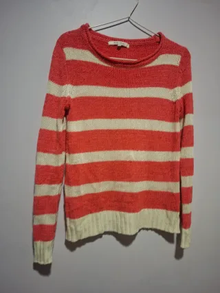 Jersey rayas naranja y blanco