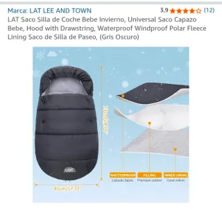 Saco capazo invierno gris Lat Lee & Town