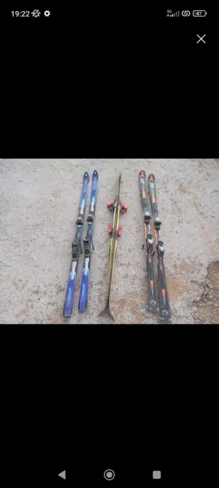 Esquís de montaña y fijaciones