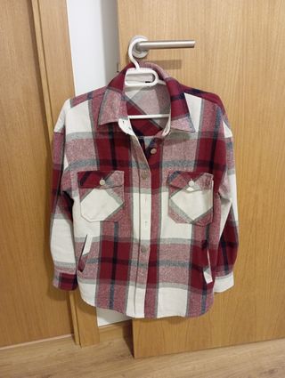 Chaqueta de camisa de franela mujer
