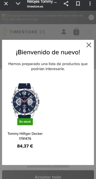 Reloj Tommy Hilfiger Azul y Plateado