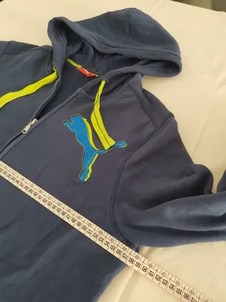 Felpa Puma con cappuccio blu