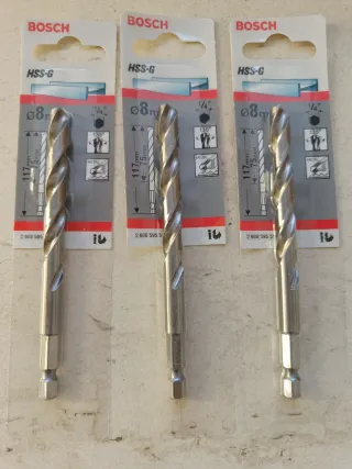 Broca Bosch HSS-G 8mm Metal
