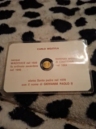 Moneta Giovanni Paolo II 1983 Anno Santo Oro 9kt