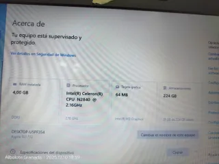 Portátil Acer Aspire Negro