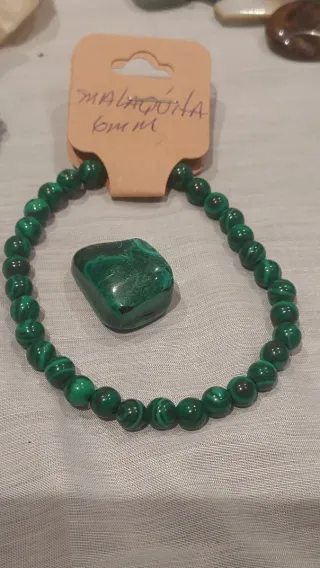 Pulsera Malaquita y Lapislázuli 6mm